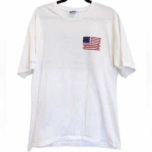 Crazy Shirts Hawaii Surfboard American Flag Graphic Tee XL 100% Cotton